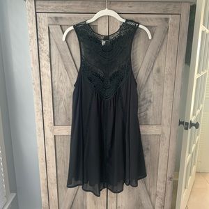Black mini dress